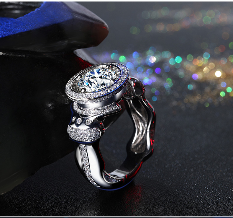 Victoria Wieck Cocktail Jewelry Manmade 925 Sterling Silver Topaz Simulated Diamond Gemstones Wedding Band Men Rings for Lover Gift Size8-13