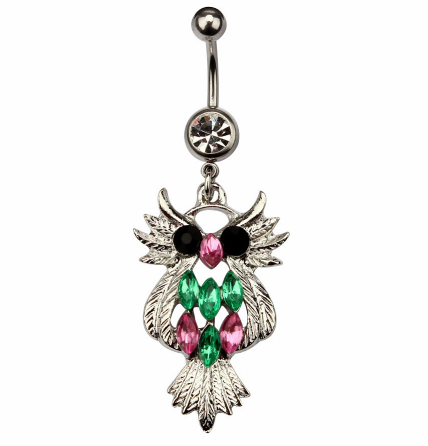 D0196 ( 1 color ) The owl 003-01 Belly Button Navel Rings Dangle Accessories Fashion Charm Rabbit CZ 10Pcs/Lot
D0196 ( 1 color ) The owl 003-01 Belly Button Navel Rings Dangle Accessories Fashion Charm Rabbit CZ 10Pcs/Lot