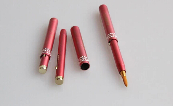 AKIO metal shell Retractable diamond Lip Brush Eyeliner Eye Shadow Brushes pro makeup tools Accessories women gift colorful drop shipping