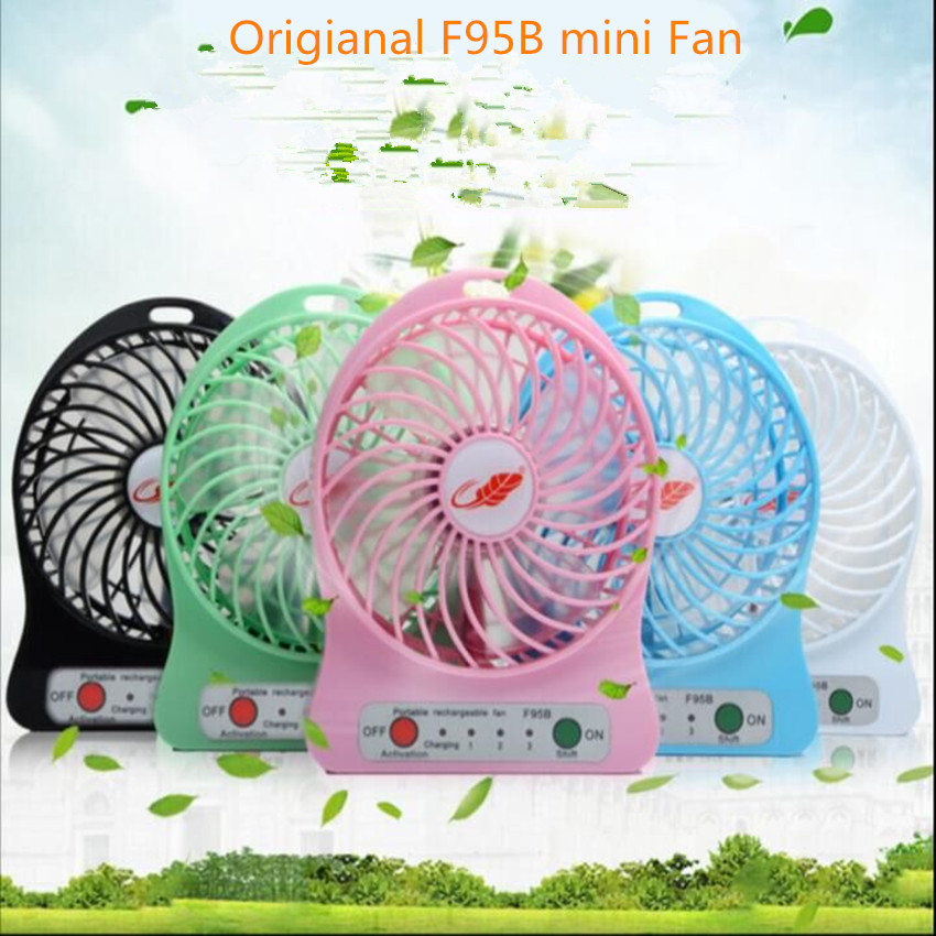 Mini Protable Fan F95B Multi functional USB Rechargerable Kids Table Fan LED Light 18650 Battery Adjustable 3 Speed Multi Color 10pcs/lot от DHgate WW