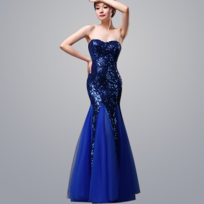 Mermaid Prom Dresses Cheap Sequins Sweetheart Backless Formal Evening Gowns Long Arabic Party Dress Under 50 Free Shipping