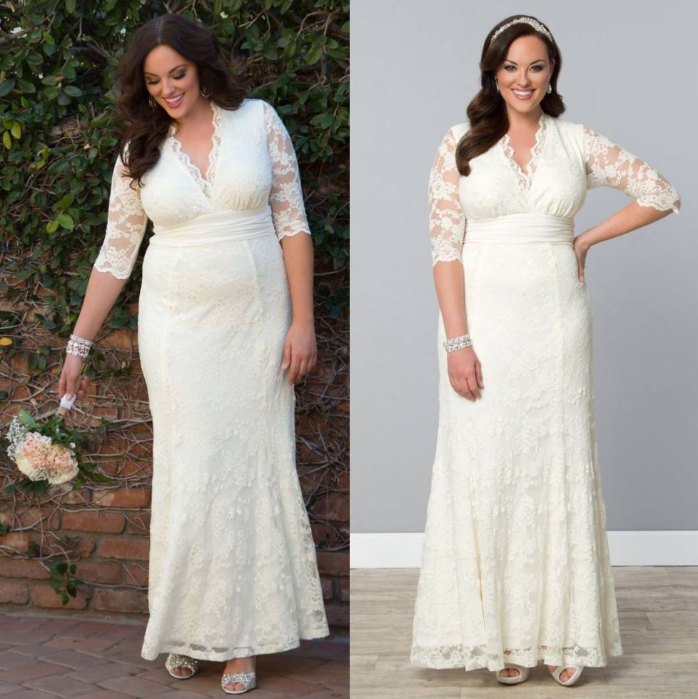 Elegant Plus Size Mermaid Lace Wedding Dresses V Neck Bridal Dress With Half Sleeves Ivory Trumpet Ankle Length Wedding Gowns, Red & white
Elegant Plus Size Mermaid Lace Wedding Dresses V Neck Bridal Dress With Half Sleeves Ivory Trumpet Ankle Length Wedding Gowns, Red & white