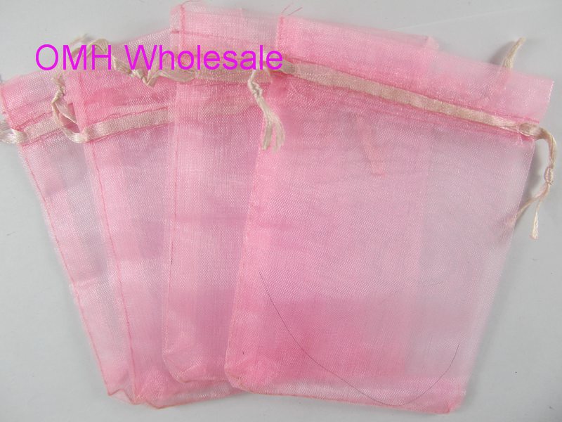 OMH wholesale50pcs Dark blue pink green 10x15cm nice chinese voile Christmas / Wedding gift bag Organza Bags Jewlery Gift Pouch BZ08-3 от DHgate WW