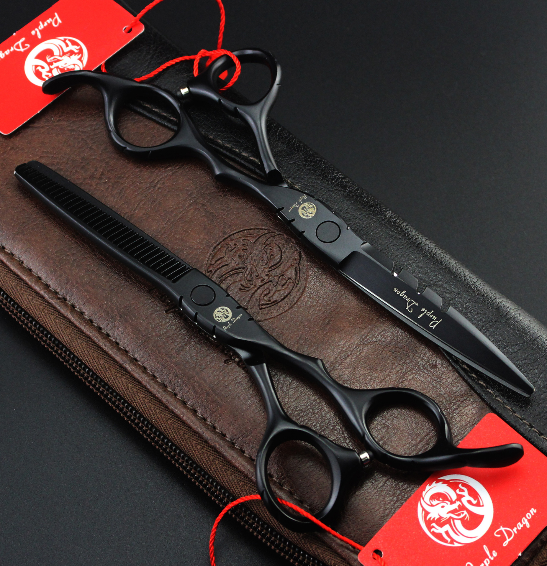 505# 6.0 Inches Black Hairdressing Scissors JP 440C 62HRC Home & Salon Cutting Scissors Thinning Shears Hair Scissors от DHgate WW