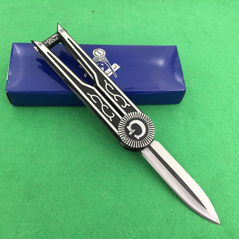 Masonic lifting gear knife 440C Aluminum outdoor survival camping hunting knife folding EDC Tool gift for men
Masonic lifting gear knife 440C Aluminum outdoor survival camping hunting knife folding EDC Tool gift for men