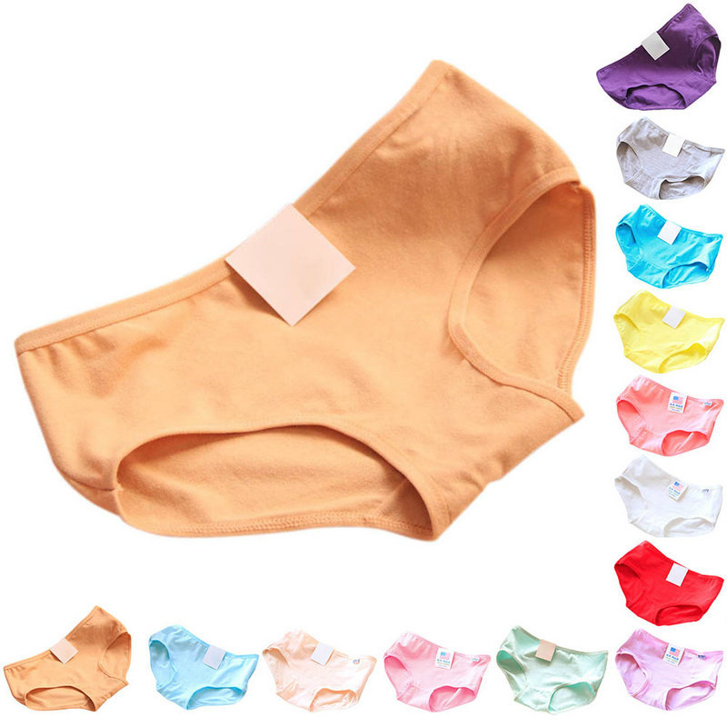 Wholesale-Promotion Sexy Lady Womens Cotton Underwear Briefs Panties Knickers Lingerie Candy Color