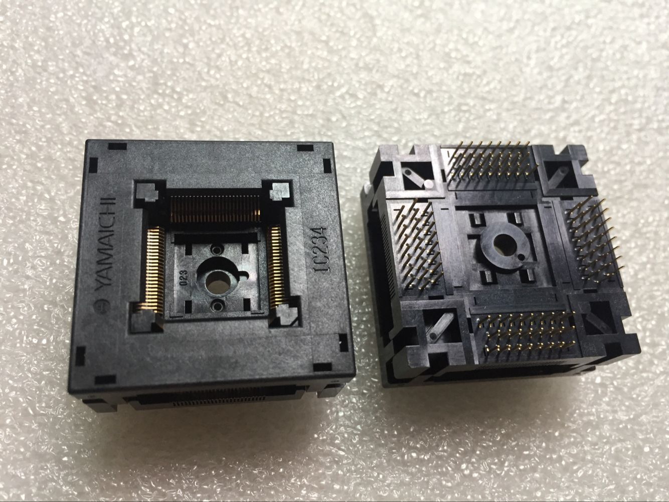 Yamaichi ic test socket IC234-1004-023N QFP100PIN 0.5MM pitch 14x14mm burn in socket