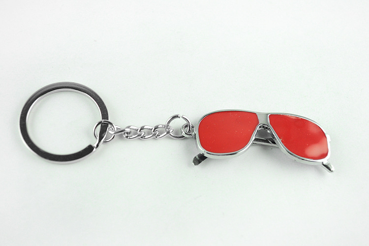 Good A++ Creative key chain large glasses key chain metal crafts strap can be customized KR348 Keychains mix order 20 pieces a lot