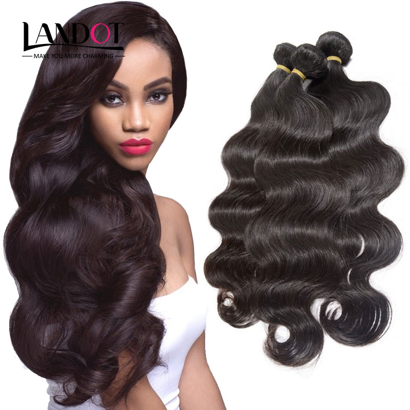 2 Bundles Brazilian Virgin Human Hair Weave Body Wave Unprocessed 8A Peruvian Malaysian Indian Remy Hair Extensions Natural Black 1B Dyeable