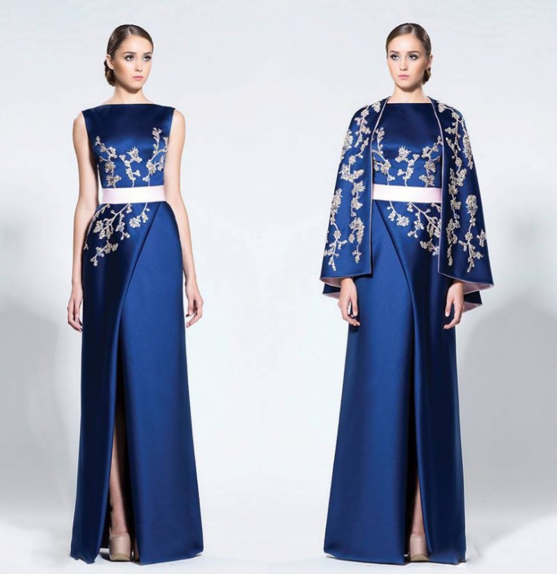 Navy Blue Arabic Evening Dresses With Cape Wraps High Split Satin Appliques Prom Dresses Mother Of Bride Dress Formal Party Gowns, Chocolate
Navy Blue Arabic Evening Dresses With Cape Wraps High Split Satin Appliques Prom Dresses Mother Of Bride Dress Formal Party Gowns, Chocolate