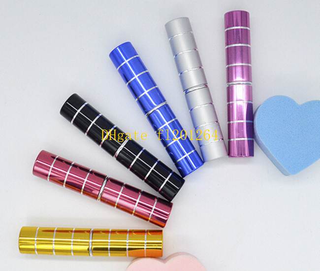 50pcs/lot Women Girls Metal Retractable Dome Blush Brush Aluminum Eyeshadow Brushes Make-up Brush Cosmetic Makeup Tools