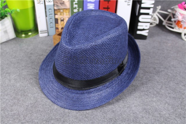 Vogue Women And Men Straw Panama Hats Kids Size Summer Fashion Fedora Stingy Brim Hat Parents Sun Caps 8 Colors