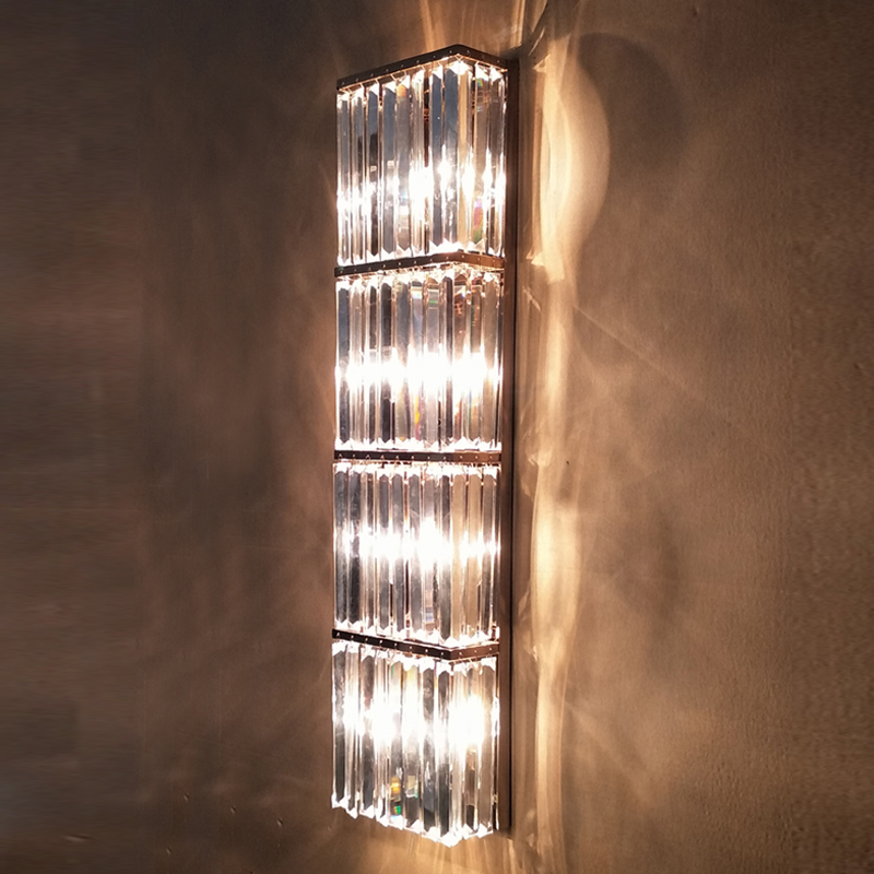 Hall de l'Hôtel de longue arrière-plan salon service commercial lampe murale en cristal LED TV lampe murale créative lanternes décoration KTV clu