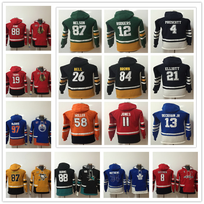 Youth Hoodies Auston Matthews Toews Kane Crosby Connor McDavid Ovechkin Brent Burns Rodgers Bell Brown Beckham Jr Jones Elliott Miller Hoody, 11
Youth Hoodies Auston Matthews Toews Kane Crosby Connor McDavid Ovechkin Brent Burns Rodgers Bell Brown Beckham Jr Jones Elliott Miller Hoody, 11