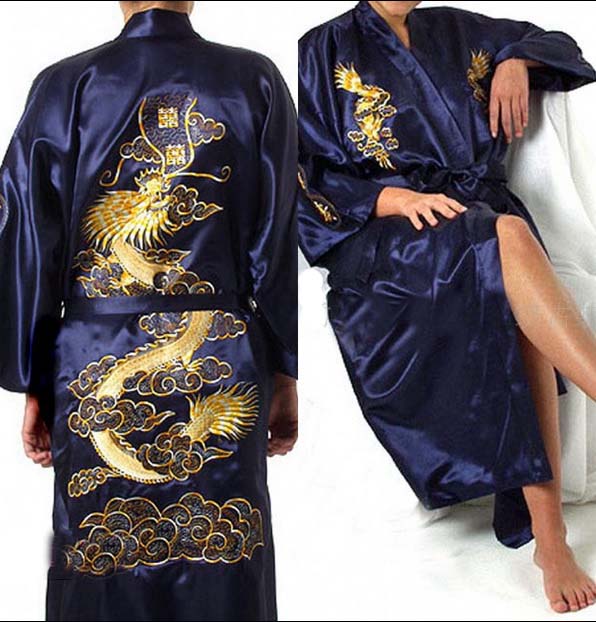 Embroidery dragon robes men and women Silk Kimono Robe Pajamas Nightdress Sleepwear Broken Flower Kimono Underwear, White
Embroidery dragon robes men and women Silk Kimono Robe Pajamas Nightdress Sleepwear Broken Flower Kimono Underwear, White