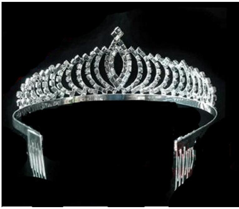 The bride the wedding dinner royal crown headdress crystal hair dressing full dress hair hoop performance with a decoration