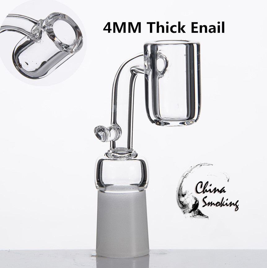 4mm Thick Quartz Banger Enail Domeless With Hook Electronic Quartz Banger Nail For 20mm Heating Coil Glass Bongs Water Pipes
4mm Thick Quartz Banger Enail Domeless With Hook Electronic Quartz Banger Nail For 20mm Heating Coil Glass Bongs Water Pipes