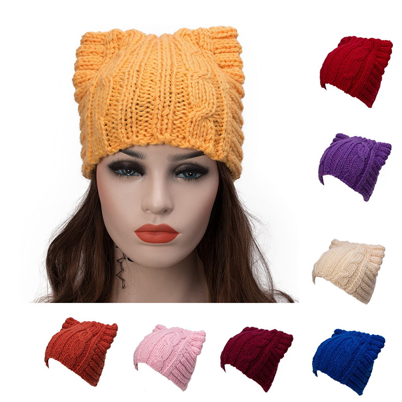 Womens Wool Knit Cute Cat Ear Meow Kitty Cap Beanie Skull Winter Warm Crochet Cable Hat A004, Beige
Womens Wool Knit Cute Cat Ear Meow Kitty Cap Beanie Skull Winter Warm Crochet Cable Hat A004, Beige