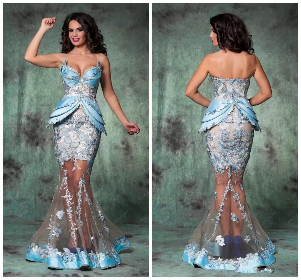 mermaid lace tulle evening dresses sweetheart floor length arabic romania evening gowns sexy hot prom dresses ar0006, Silver
mermaid lace tulle evening dresses sweetheart floor length arabic romania evening gowns sexy hot prom dresses ar0006, Silver