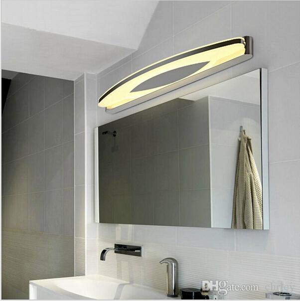 Modern led mirror lights acrylic bathroom lighting stainless steel bathroom vanity led light make up modern wall sconces