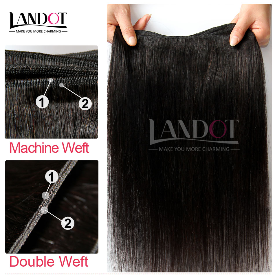 UNPROCESSED Brazilian Peruvian Malaysian Indian Cambodian Mongolian Virgin Human Hair Weaves Bundles Straight Soft Full Remy Hair Extensions
