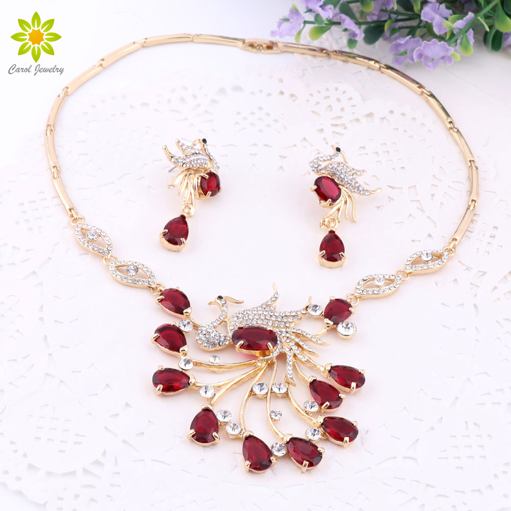 New Gorgeous Jewelry Phoenix Bird Rhinestone Crystal Statement Necklace Earring Wedding Party Jewelry Set For Brides Accessories, Golden
New Gorgeous Jewelry Phoenix Bird Rhinestone Crystal Statement Necklace Earring Wedding Party Jewelry Set For Brides Accessories, Golden