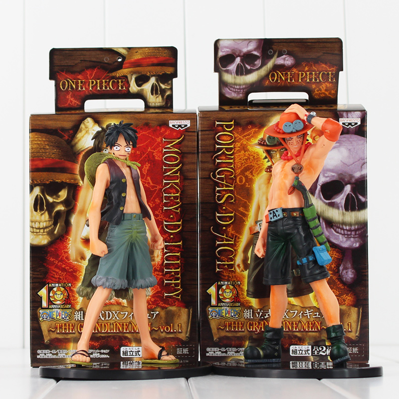 Anime One Piece Monkey D. Luffy Portgas D. Ace PVC Action Figure Collectable Model Toy 17cm от DHgate WW