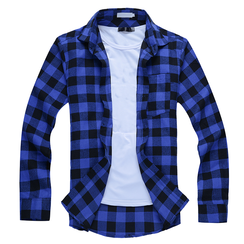Wholesale-Hot Sale 2016 Summer Causal Long Sleeve Plaid Men Shirts Turn-Down Collar Single Breasted Chemise Homme Mens Dress Shirt, Dark blue
Wholesale-Hot Sale 2016 Summer Causal Long Sleeve Plaid Men Shirts Turn-Down Collar Single Breasted Chemise Homme Mens Dress Shirt, Dark blue