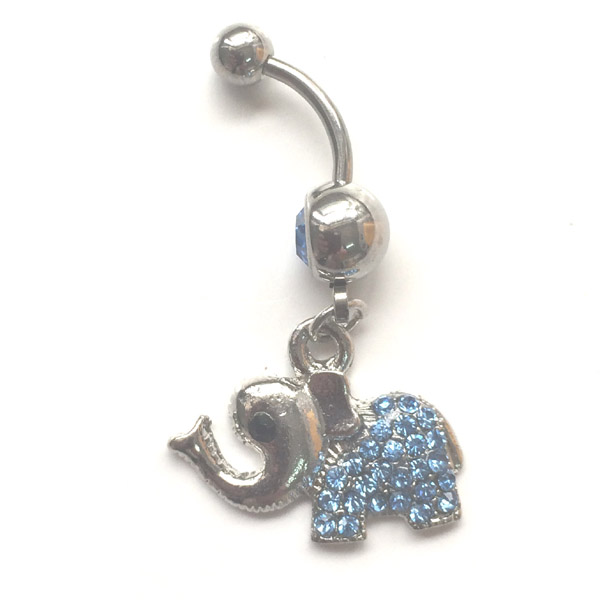 YYJFF D0158 ( 3 colors ) elephant style jewelry body piercing belly navel ring