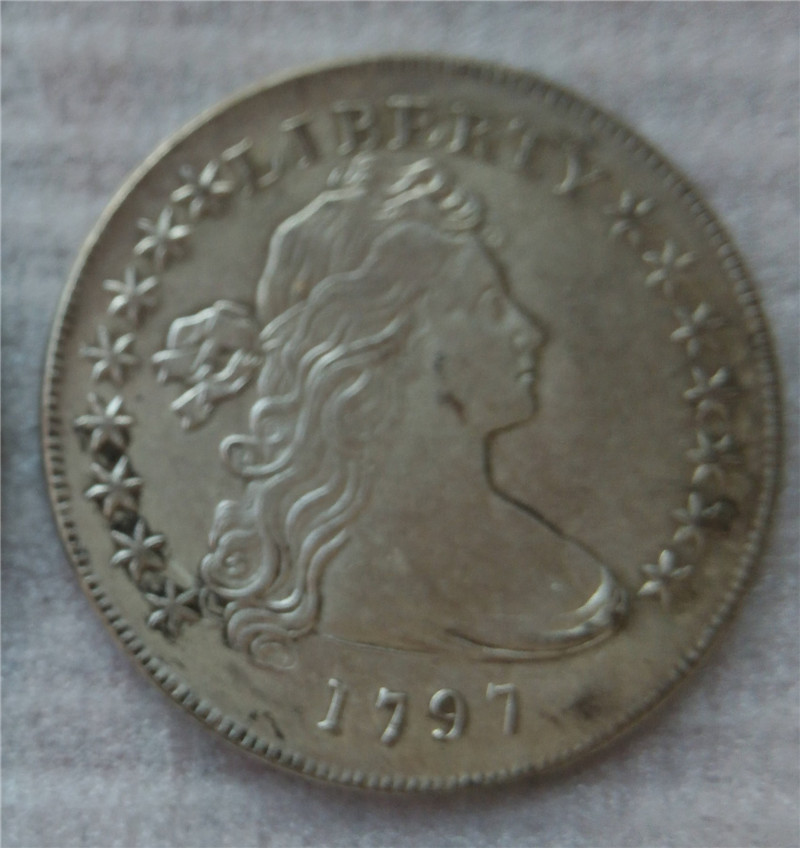 United States Draped Bust Dollar 1797 Coins Copy Archaize Old Looking US Coins Brass Crafts Coins\Whole Sale Free Shipping
United States Draped Bust Dollar 1797 Coins Copy Archaize Old Looking US Coins Brass Crafts Coins\Whole Sale Free Shipping