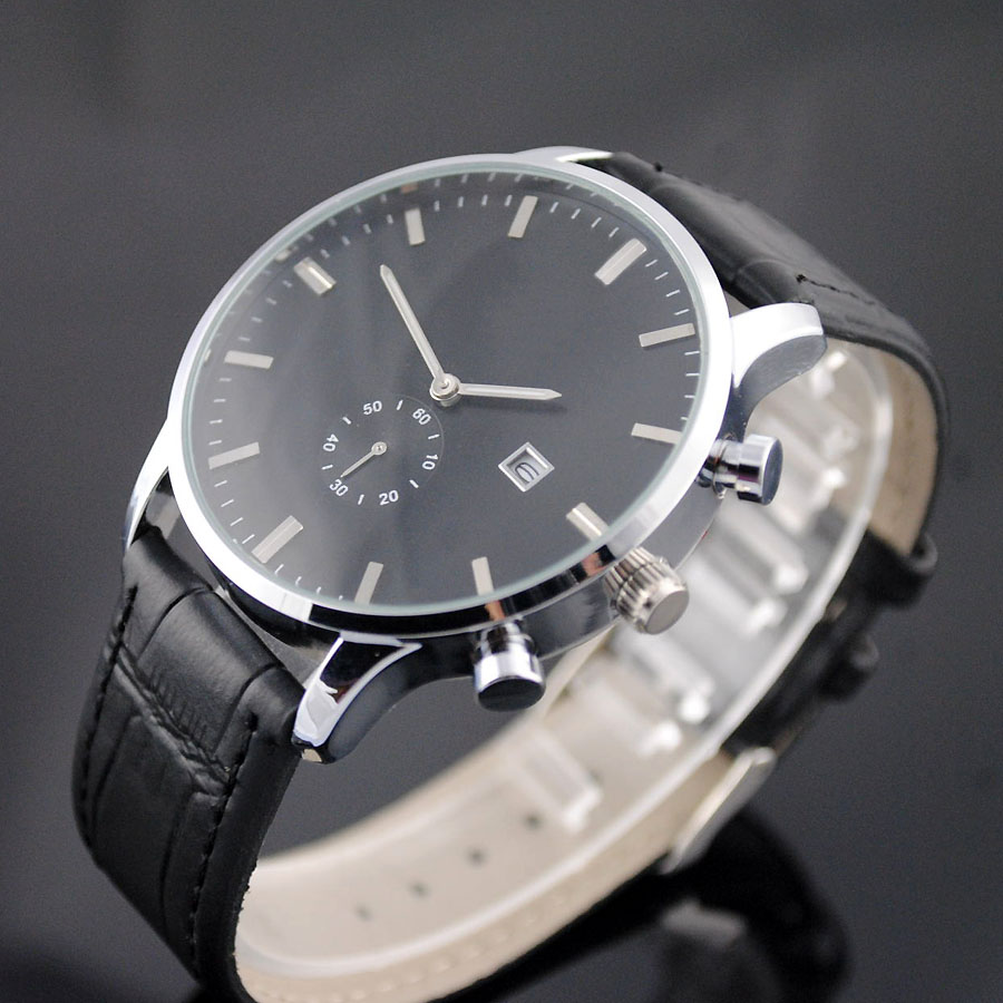 Popular Top Brand Watches Men Leather strap Date quartz wrist Watch Small dial can work AR3694-3, Rose gold all black
Popular Top Brand Watches Men Leather strap Date quartz wrist Watch Small dial can work AR3694-3, Rose gold all black