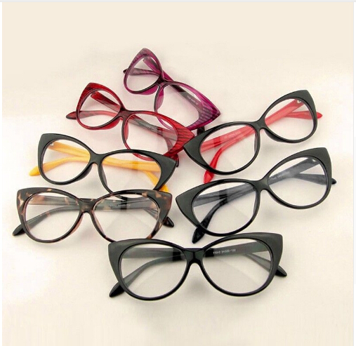Sale 2021 Cat Eye Glasses Sexy Retro Fashion Black Women Eyewear Frame Clear Lens Vintage Eyewear1