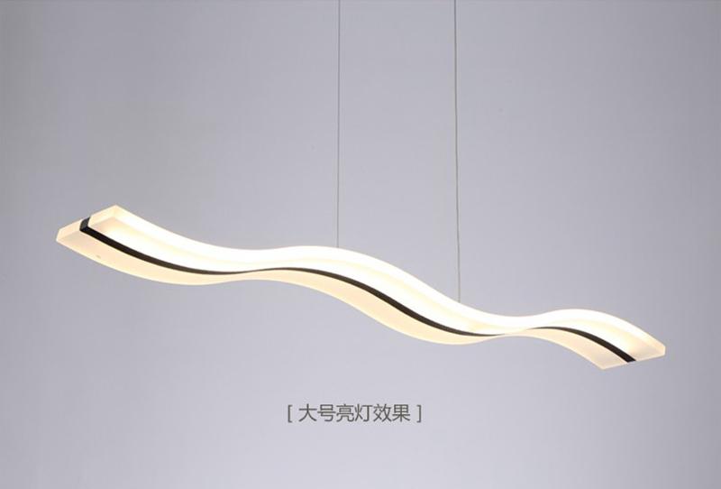 S type Modern LED Acylic Pendant Light for living room Wave Acrylic pendant lamp dinning room Pendant Lighting AC85~265V Chandelier