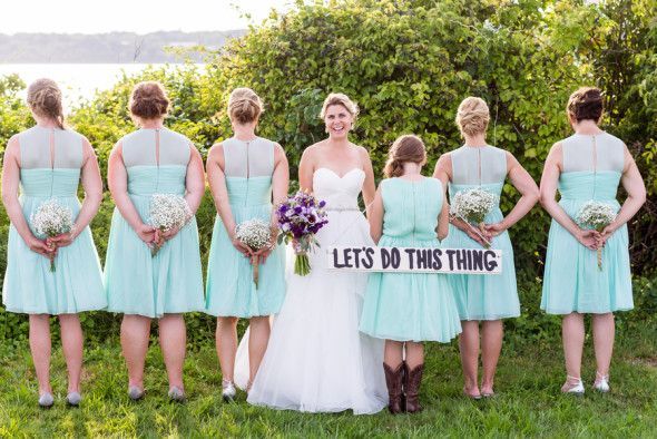 2016 Turquoise Short Dresses Beach Country Lake Rustic Wedding Bridesmaid Dress A Line Knee Length Bridesmaids Gowns Custom Made 0510
