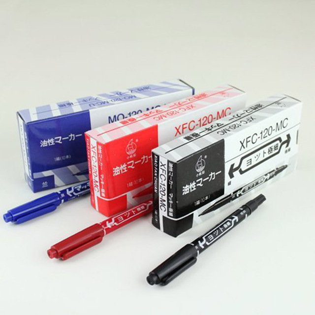 10pcs/box Tattoo Marker Pen Piercing Marking Pen For Permanent Makeup