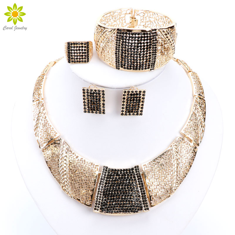 Dubai Nigeria African Women's Gold Jewelry Gold Plated Full Crystal Jewelry Classic Charming Design Jewelry Sets
Dubai Nigeria African Women's Gold Jewelry Gold Plated Full Crystal Jewelry Classic Charming Design Jewelry Sets