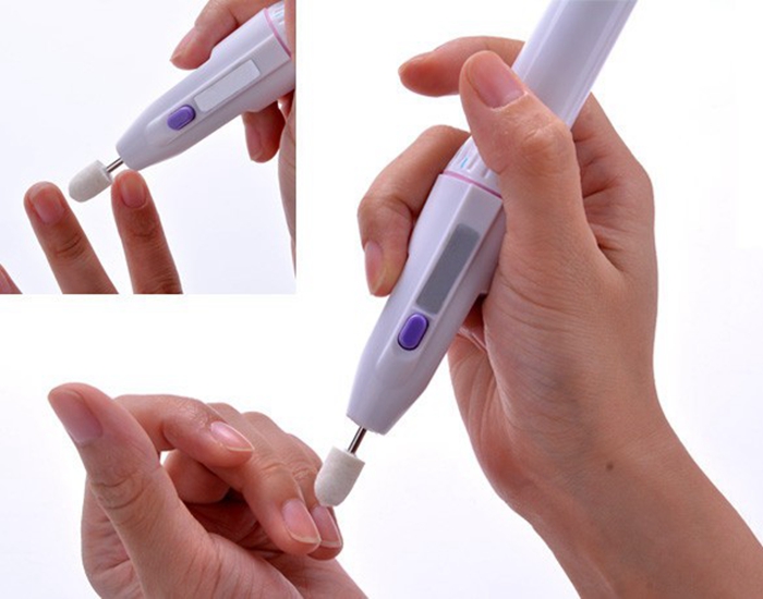 Top Quality 5 Bits Styles Electric Drill Nail Art Tips Buffer Manicure Pedicure File Grooming Tool Free Shipping