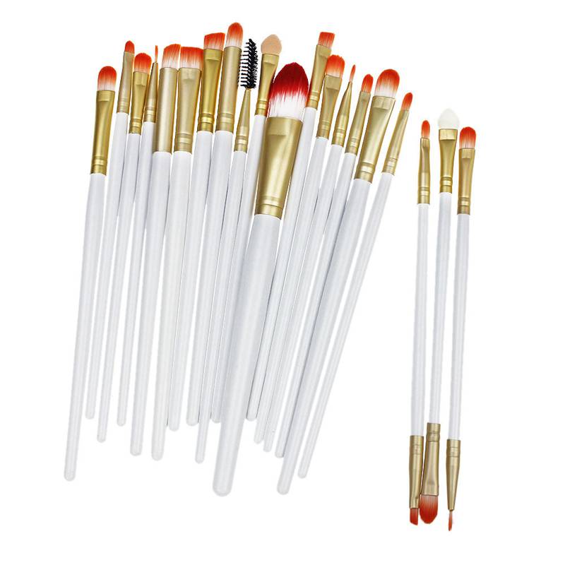 20 Pcs set 4 colors Makeup Brushes Set Eyeshadow Eyeliner Lip Brush Tool Brand Make Up Brushes pincel maquiagem with DHL free