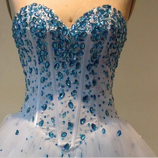Lovely Ball Gown Sweetheart Beaded Tulle Short Homecoming Dress 2019 Party Dress Lace Up Back Real Photo