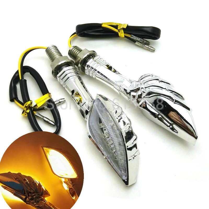 2 x Universal Motorcycle Turning Light 12V Skull Motorcycle Skeleton Hand LED Turn Signal Light For Yamaha Honda
2 x Universal Motorcycle Turning Light 12V Skull Motorcycle Skeleton Hand LED Turn Signal Light For Yamaha Honda