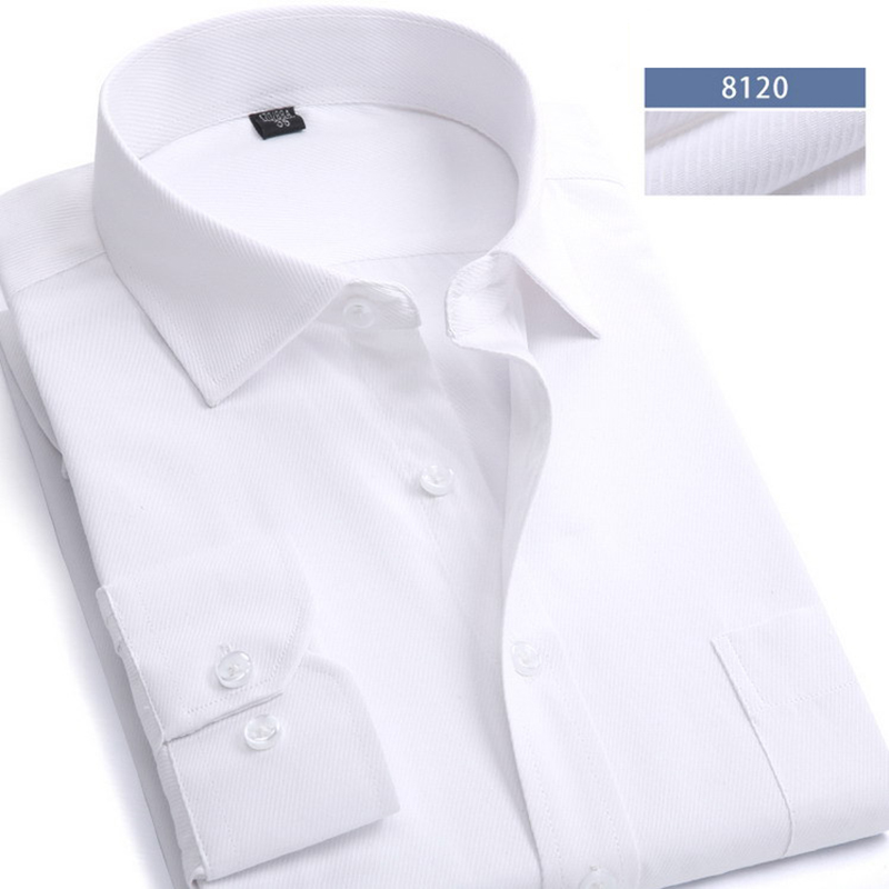Wholesale-Men Shirt Striped Shirt Men Brand Business Casual Long Sleeve Turn-down Collar Striped Men Dress Shirt Men Clothes IF2011