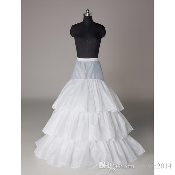 Trumpet Mermaid Bridal Crinoline Petticoat Skirt 3 Hoop Petticoats For Wedding Accessories Free Shipping White Stretchabe Real Sample