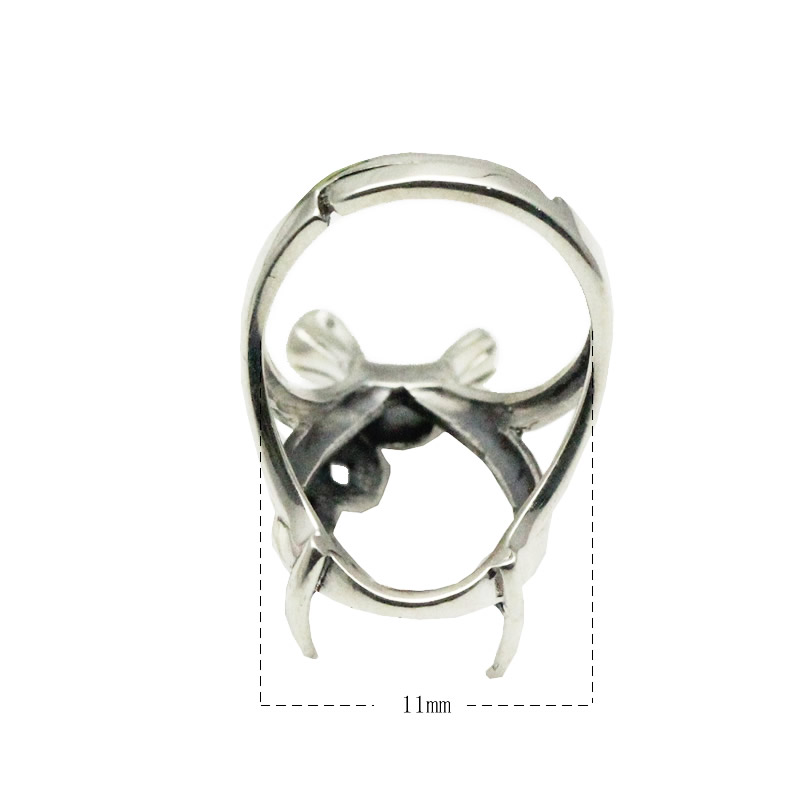 Beadsnice Pear Cut Sterling Silver Ring Setting Vintage Style Blank Ring Base Thailand Silver Rings Handmade Jewelry Material ID 34075