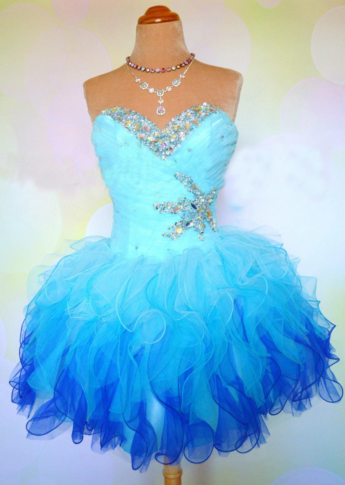 Organza Puffy Short Prom Dresses Sweetheart Beaded Ruffles Pleated Lace Up Sweet 16 Ball Gown Homecoming Dresses Real Photos