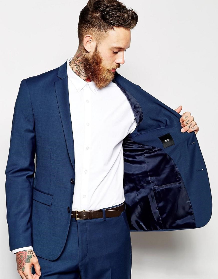 Custom Made Men Suits Groomsmen Dark Blue Slim Suits Fit Best Man Suit Wedding/Men's Suits Bridegroom Groom Wear (Jacket+Pants)