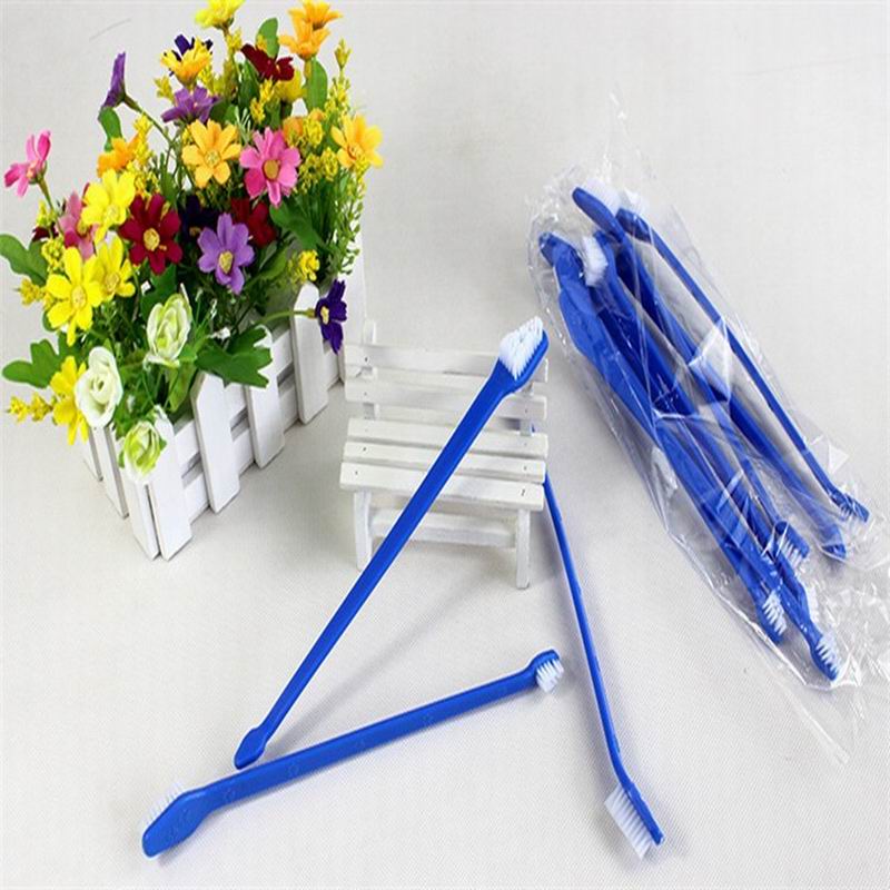 Dog Grooming Dental Toothbrush Pet Puppy Cat Supplies Color Random Delivered