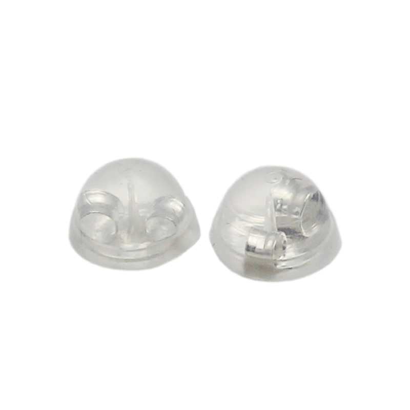 Beadsnice 925 Sterling Silver Butterfly Post Earring Backs with Clear Rubber Post Clutches Earring Findings Jewelry Supplies ID 34950