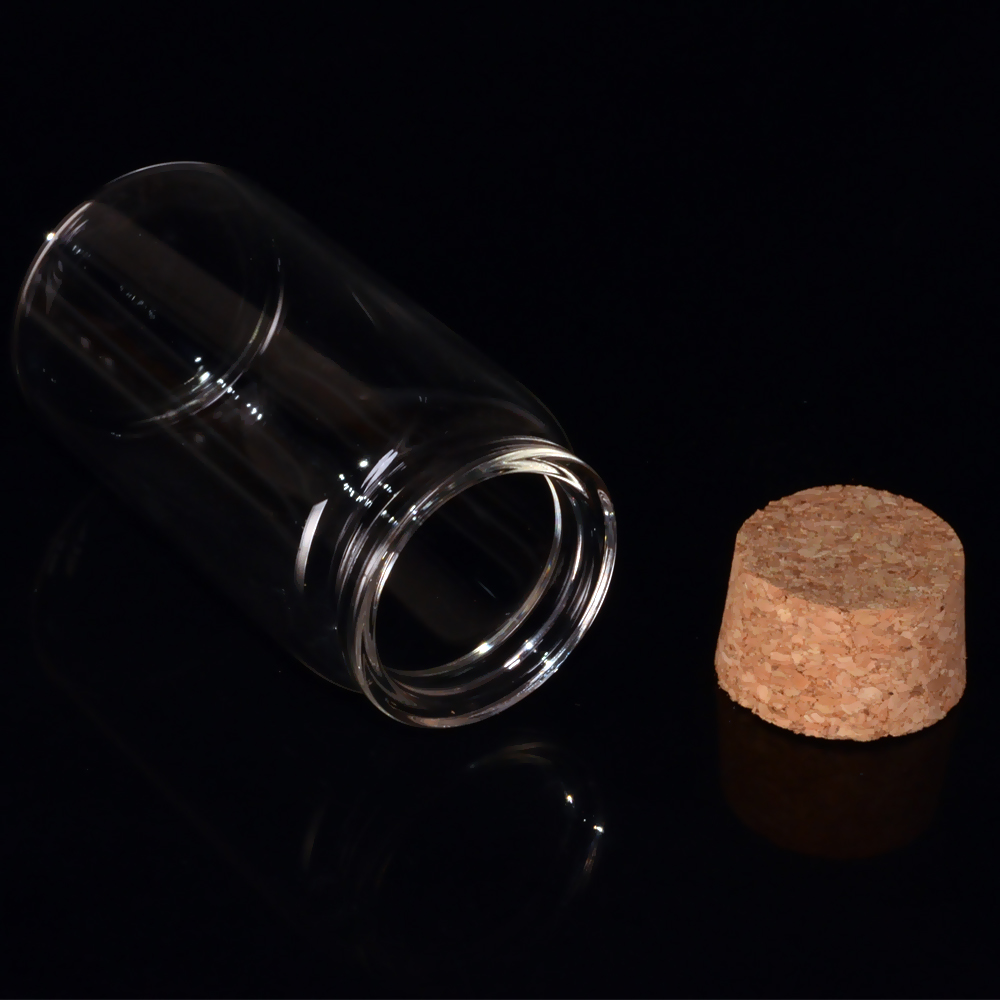 Wholesale- Glass Bottles with Cork Crafts Bottles Jars Weding Gift 50ml 80ml 100ml 150ml Empty Jars Containers Bottles 24pcs Free Shipping