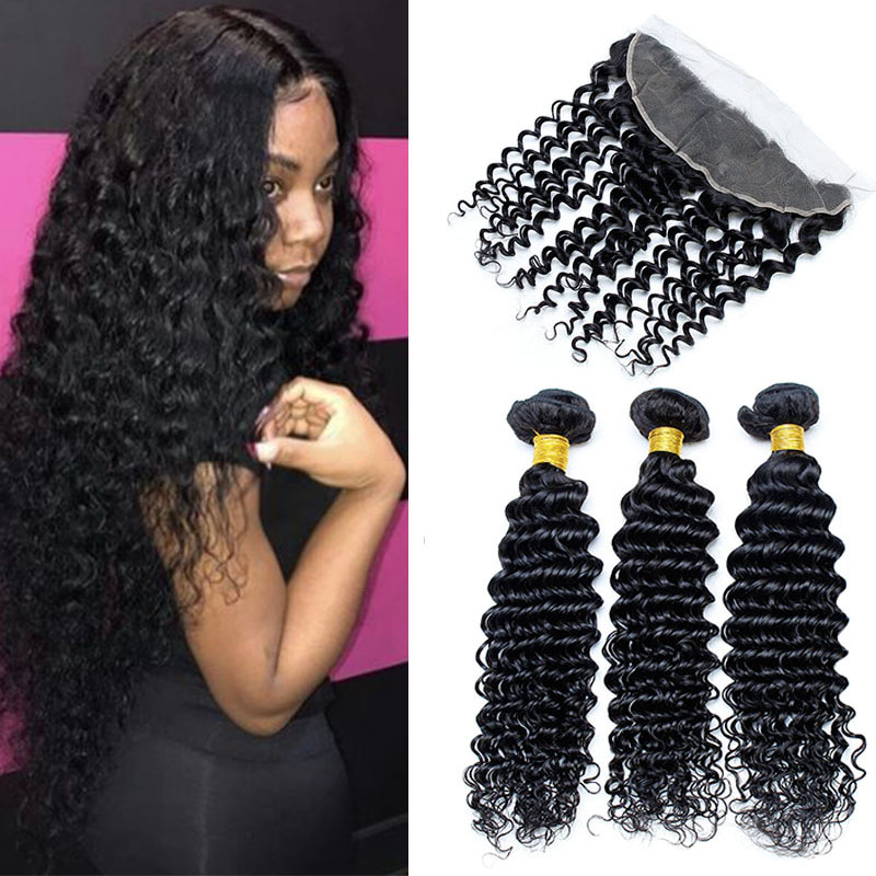 Brazilian Virgin Hair Bundles With Lace Frontal Closure Brazilian Deep Wave 13x4 Lace Frontal with Natural Hair Line Unprocessed Hair Weave, Natural color
Brazilian Virgin Hair Bundles With Lace Frontal Closure Brazilian Deep Wave 13x4 Lace Frontal with Natural Hair Line Unprocessed Hair Weave, Natural color