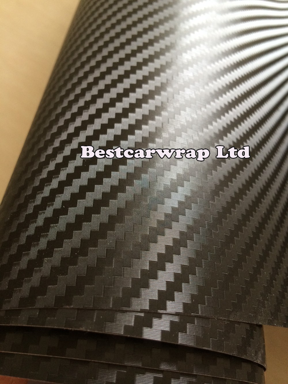 3D Big Texture Carbon Fibre vinyl Film Air Bubble Free Car styling Free shipping Carbon laptop covering skin 1.52x30m/Roll